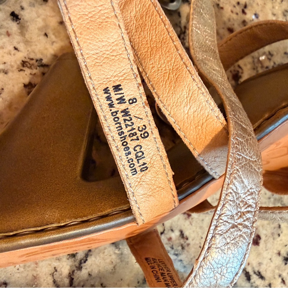 Born Metallic Strappy Sandal - Picture 5 of 8